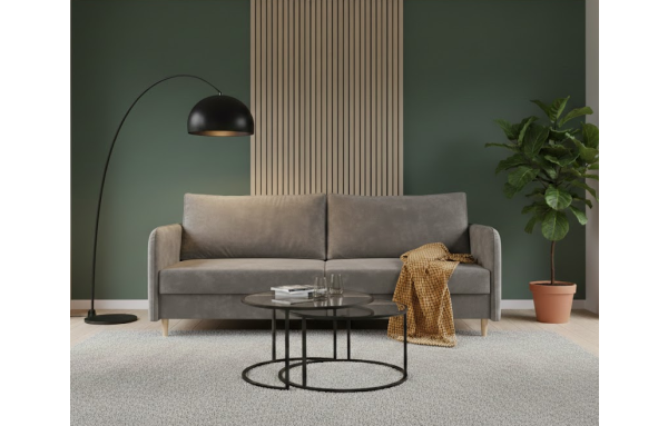 Sofa Harry letto 92 na sprężynach z funkcją spania i pojemnikiem